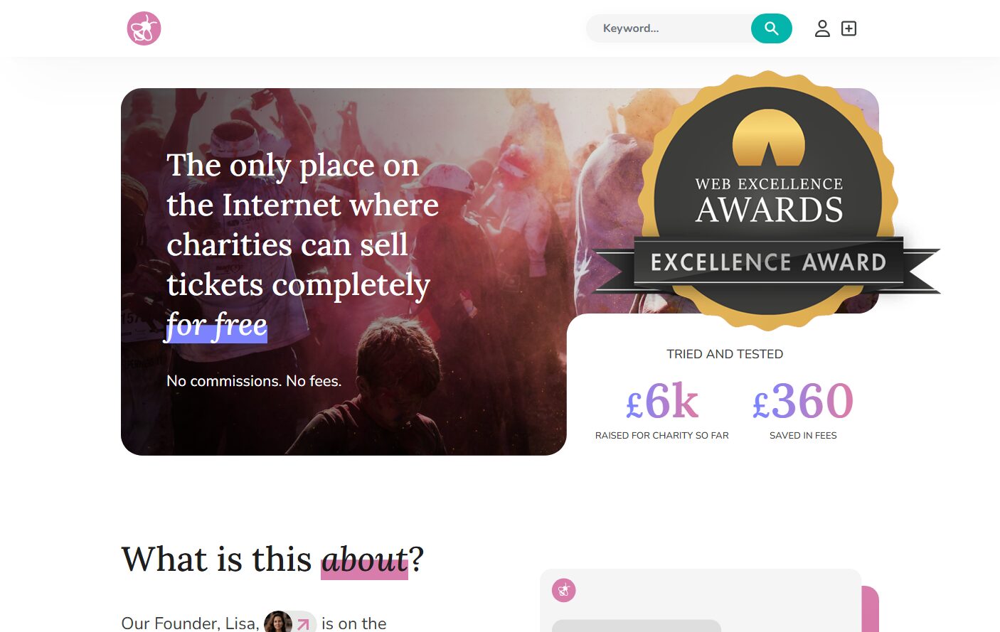 activibees.com wins Web Excellence Award for service to charities